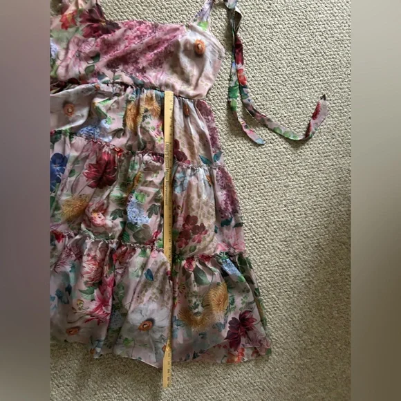 Anthropologie Geisha Designs Isabella Floral Midi Puffy Dress size XXL - Picture 10 of 11